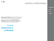 Tablet Screenshot of en.marion-scharmann.com